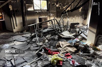 خسارت آشوبگران به مشیریه تهران