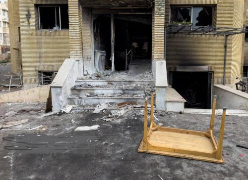 خسارت آشوبگران به مشیریه تهران