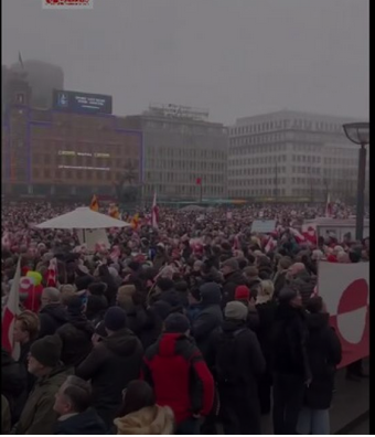 تجمع ضد آمریکایی دانمارکی ها