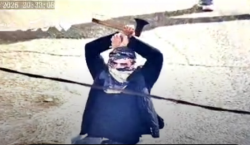 لیدر تبر به دست در میان آشوبگران شوشتر /فیلم