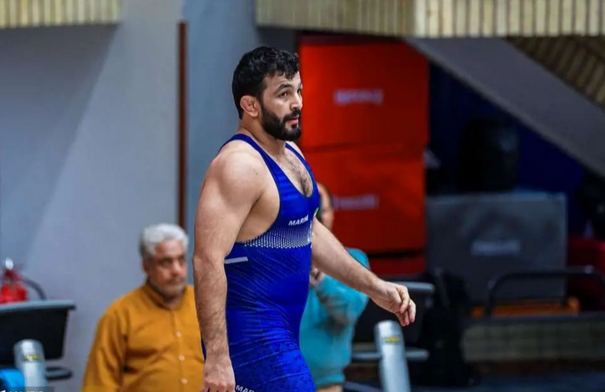 تمرین تیم ملی کشتی با حضور حسن یزدانی /عکس