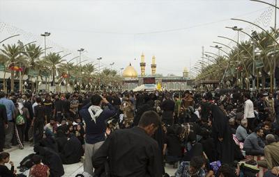 عکس/ گزارش تصویری سیل عاشقان ابا عبدالله(ع) در بین الحرمین