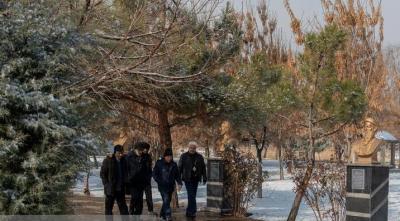 بارش برف زمستانی در ارومیه /عکس