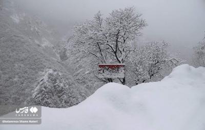 بارش سنگین برف در کندوان 