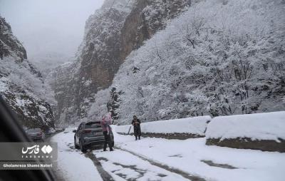 بارش سنگین برف در کندوان 