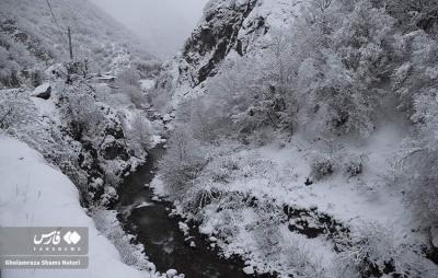 بارش سنگین برف در کندوان 