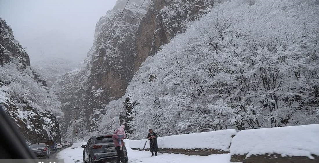 بارش سنگین برف در کندوان 