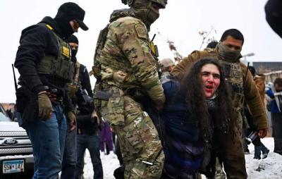 محبت پلیس با معترضین درمینه سوتا