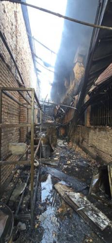 آتش‌سوزی دریک کارگاه چاپ+عکس
