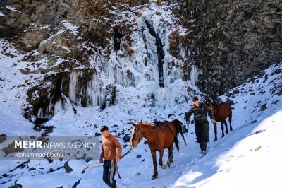 آبشاریخ زده سردابه اردبیل