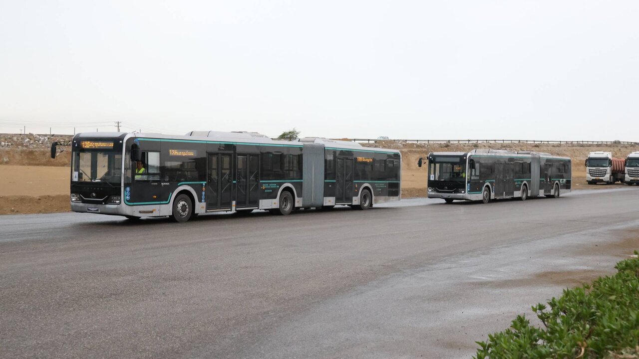  اتوبوس‌های ۱۸ متری جدید در تهران 