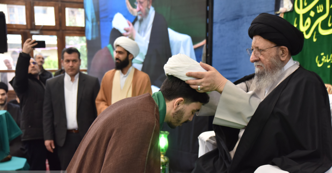 مراسم عمامه گذاری طلاب گرگان