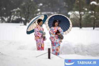 بارش برف سنگین و یخ‌زدگی در ژاپن