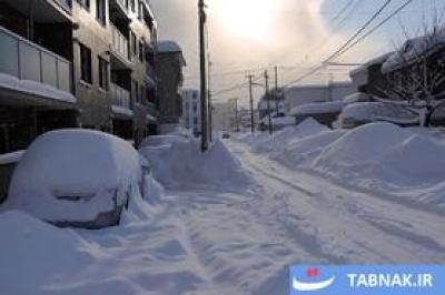 بارش برف سنگین و یخ‌زدگی در ژاپن