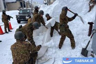 بارش برف سنگین و یخ‌زدگی در ژاپن