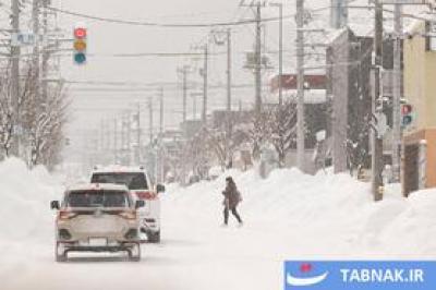 بارش برف سنگین و یخ‌زدگی در ژاپن