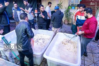  پخت ۵۰ تن سمنو نذری