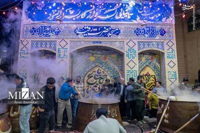  پخت ۵۰ تن سمنو نذری