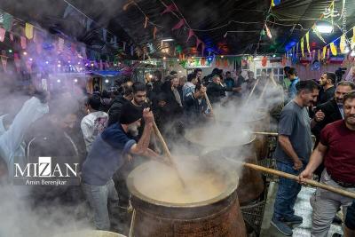  پخت ۵۰ تن سمنو نذری