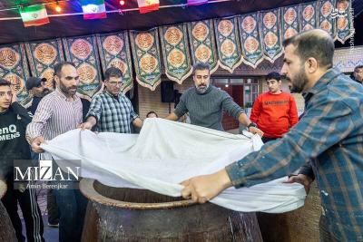  پخت ۵۰ تن سمنو نذری