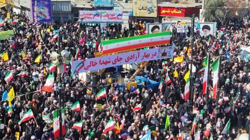  تصاویر هوایی‌ از جمعیت بی‌سابقه راهپیمایی قم