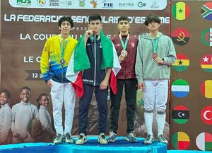 طلای تاریخی مرادی در جام‌جهانی شمشیربازی نوجوانان