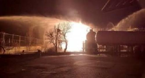 فیلم/ آتش‌سوزی و عملیات اطفای حریق در شرکت نیک‌گاز تبریز