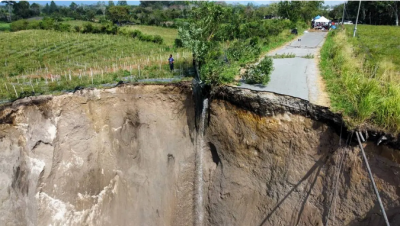 رانش زمین ترسناک در اندونزی /عکس