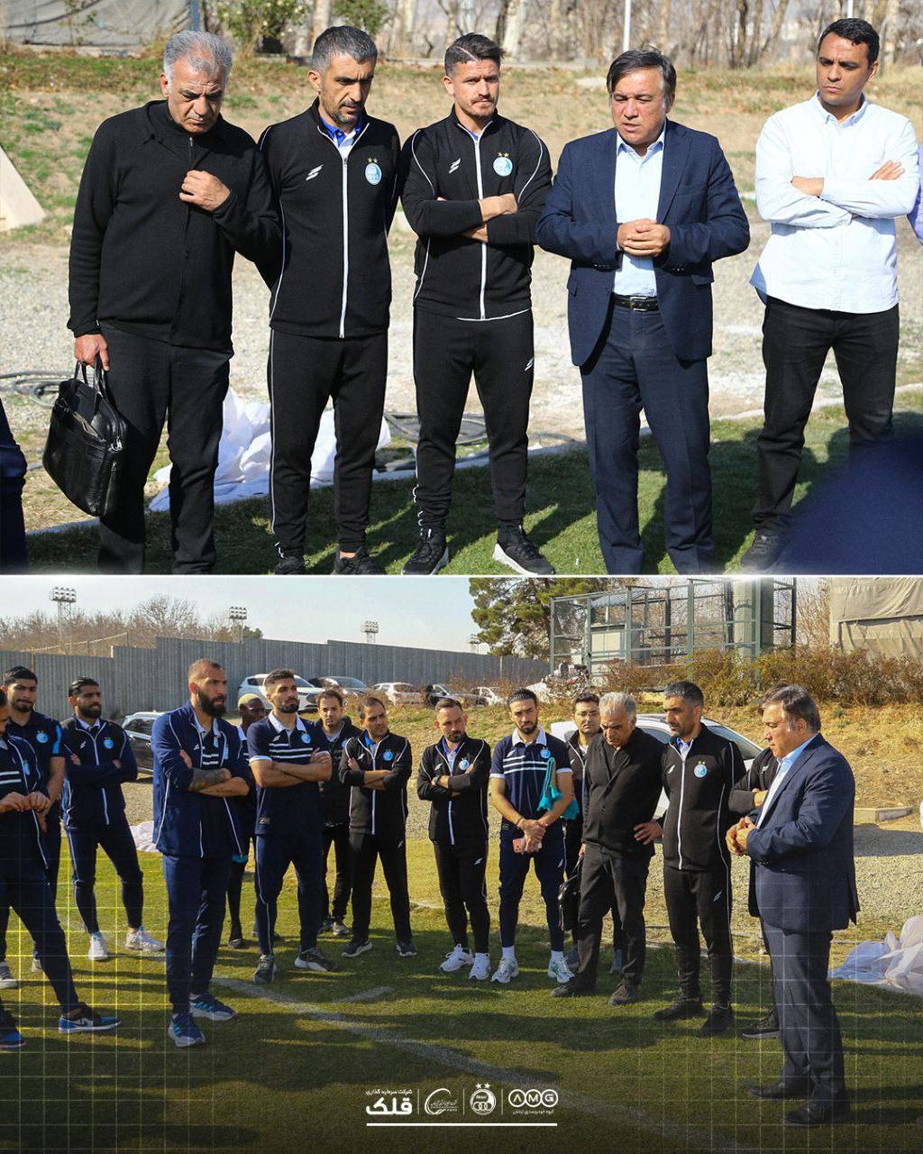  دلیل حضور سرزده تاجرنیا در تمرین استقلال