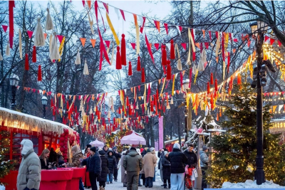  جشنواره زمستانی ماسلنیتسا در مسکو / عکس