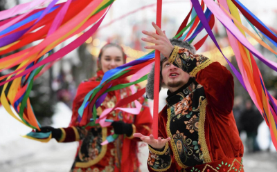  جشنواره زمستانی ماسلنیتسا در مسکو / عکس