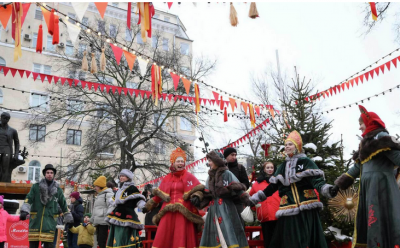  جشنواره زمستانی ماسلنیتسا در مسکو / عکس