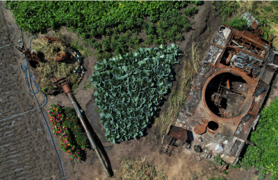 اوکراینی ها در ویرانی کامل به سر می‌برند/ عکس