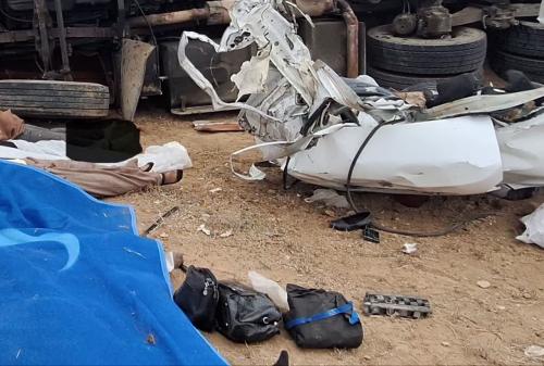 تصادف مرگبار ۶ عضو خانواده در جاده قدیم تاکستان - ابهر