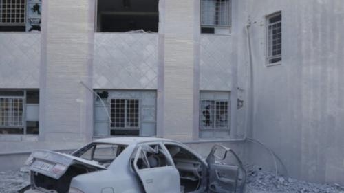 دو ساختمان در شرق تهران براثر حمله موشکی فرو ریختند