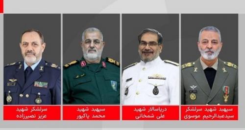 بیانیه سپاه درباره مراسم تشییع پیکر مطهر فرماندهان شهید