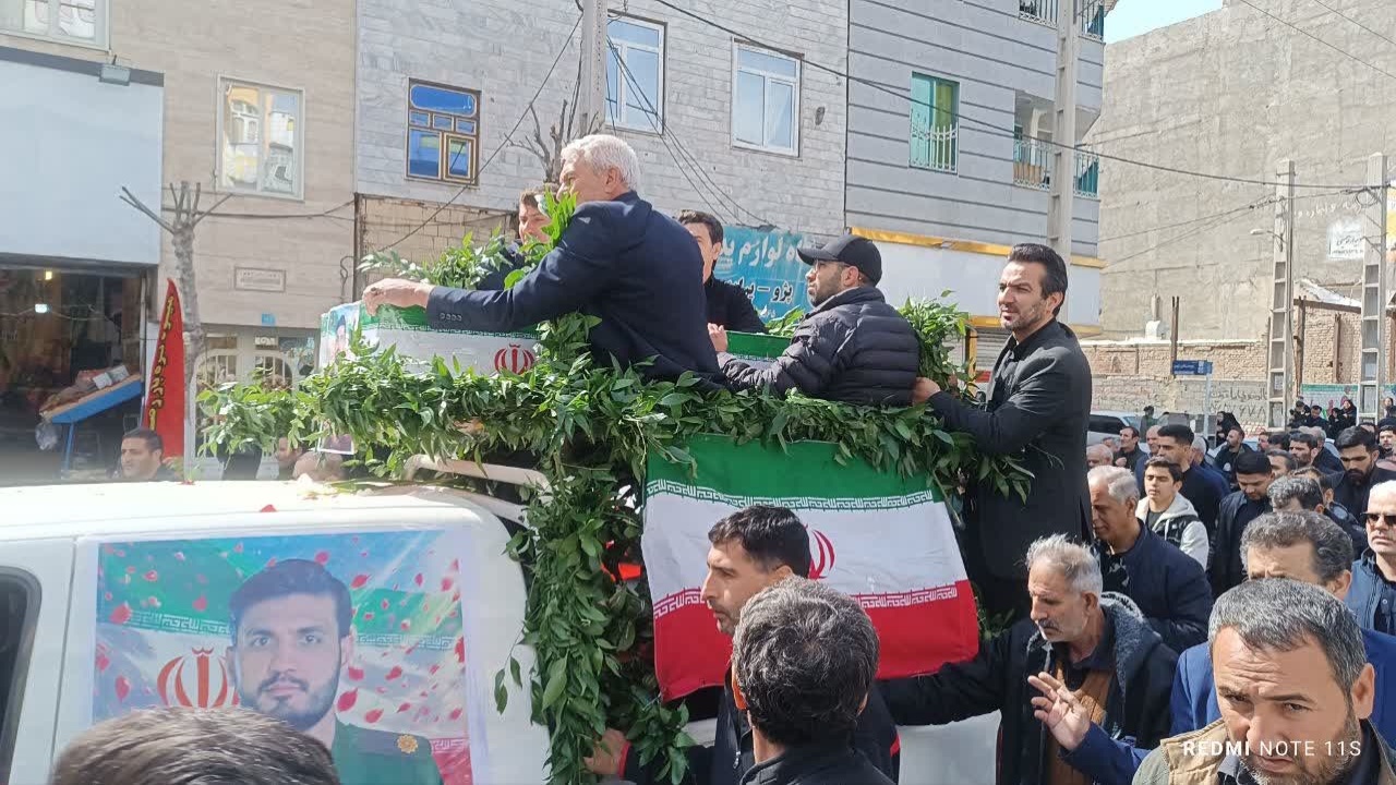 تشییع باشکوه شهید مدافع وطن «محمد نقوی»