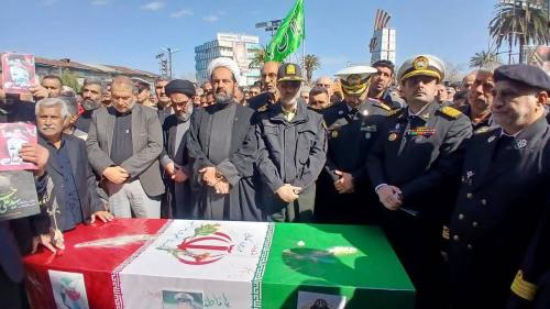 تشییع پیکر مطهر شهید فرزین کمالی در گرگان