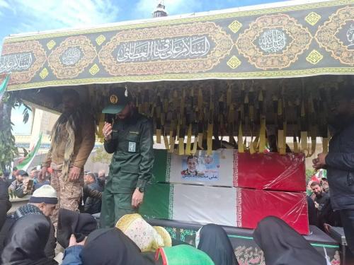 پیکر شهید نائینی در تهران تشییع شد