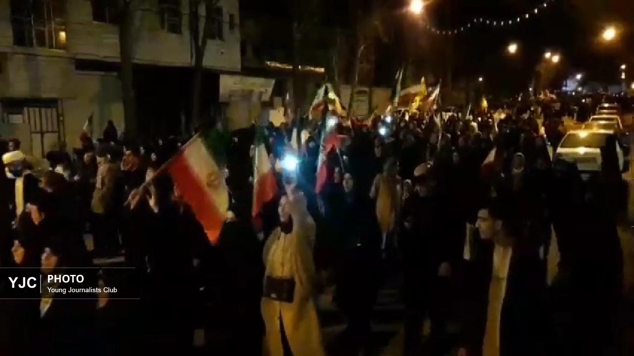 تشیع شهید ناو دنا در سیل اجتماع الیگودرزی‌ها+فیلم