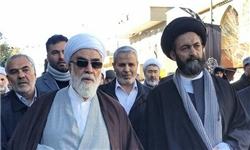 حضور رئیس دفتر مقام معظم رهبری در مراسم تشییع پیکر آیت‌الله موسوی اردبیلی