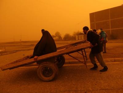 عکس/آزادسازی موصل در طوفان 