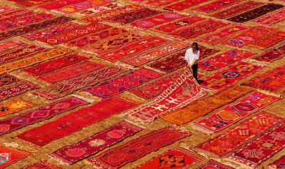 مزارع فرش» ؛ میراث دست‌باف آناتولی زیر آفتاب / عکس