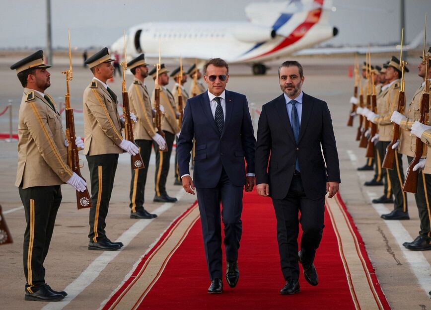 مکرون وارد دمشق شد
