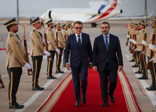 مکرون وارد دمشق شد