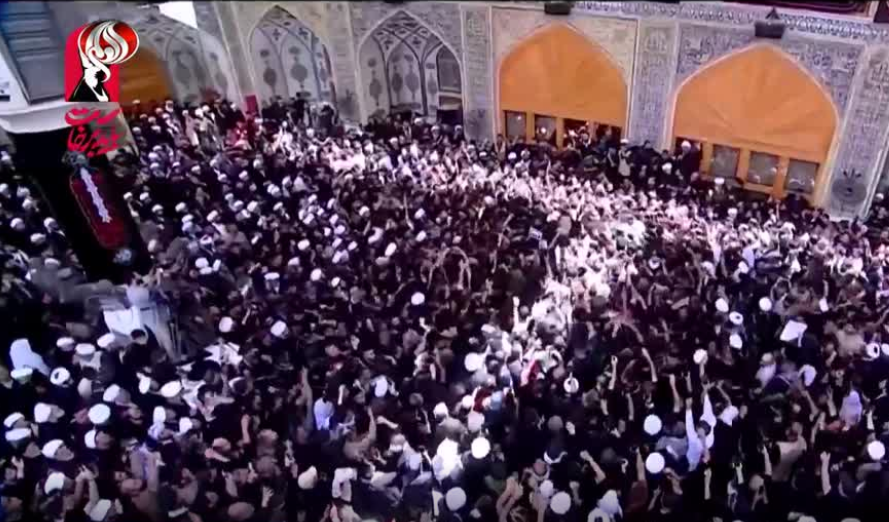 شعار "هیهات منا الذله" در آستان مقدس علوی / فیلم
