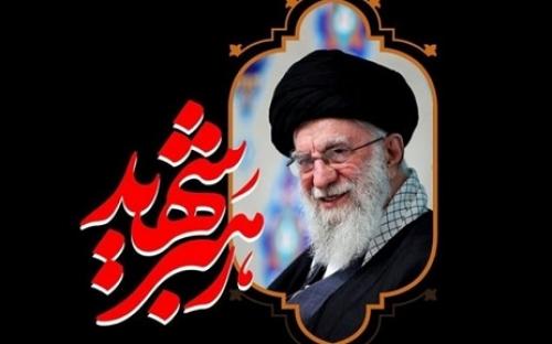 تصاویر هوایی از مراسم حزب‌الله برای رهبر شهید انقلاب در ضاحیه بیروت