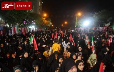  عزاداری هفتمین شب خاکسپاری رهبر شهید