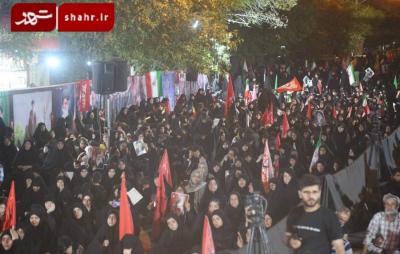  عزاداری هفتمین شب خاکسپاری رهبر شهید