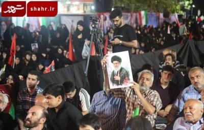  عزاداری هفتمین شب خاکسپاری رهبر شهید